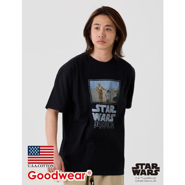 Goodwear 公式 『スター・ウォーズ エピソード4／新たなる希望』／プリント BIG Tシャツ メンズ レディース USAコットン