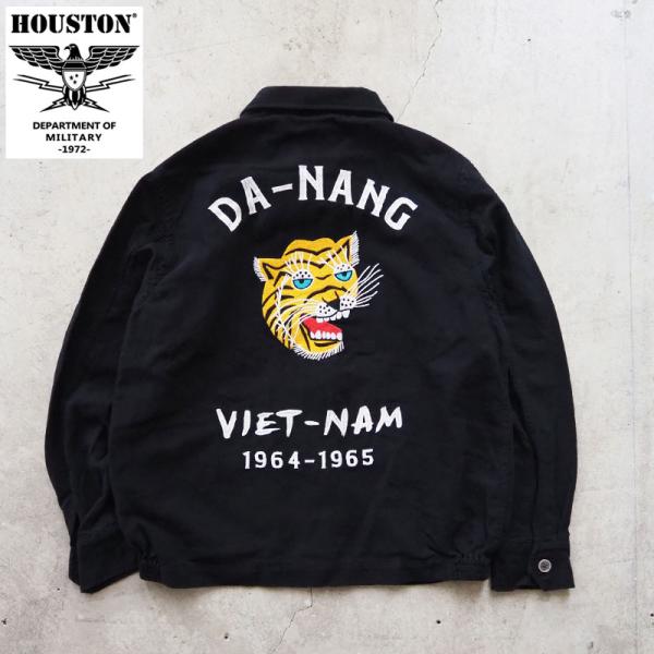 ヒューストン ベトジャン HOUSTON VIETNAM JACKET 51476 メンズ ジャケット ベトナム 刺繍 スカジャン リネン ジャケット ミリタリー