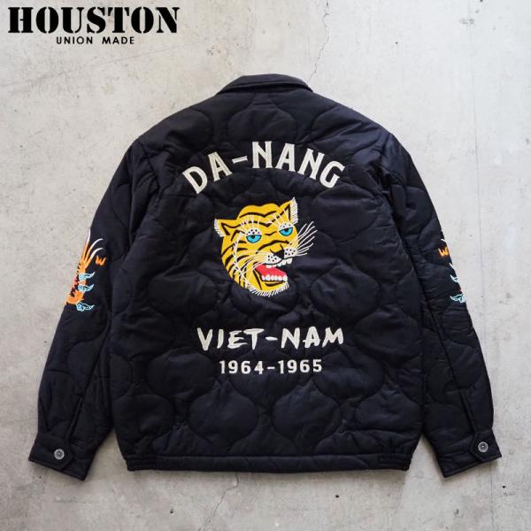 ヒューストン ベトジャン メンズ HOUSTON ナイロン ベトナム ジャケット 51511 スカジャン ベトナムジャケット ドクロ 龍 虎