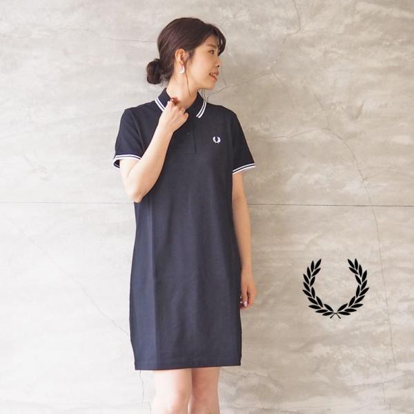 新品 Fred Perry ワンピース 刺繍 フレッドペリー ニットワンピース 21 Ninki No ウエア 女性用 Watanegypt Tv