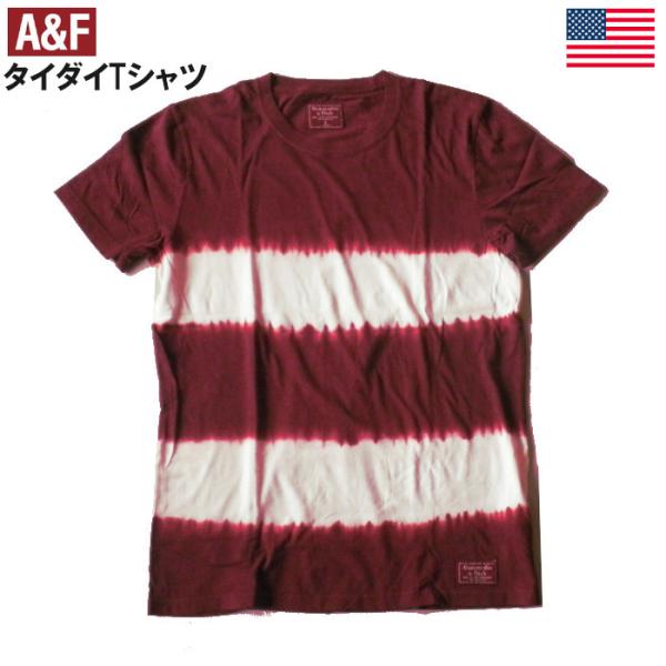 Abercrombie&Fitch アバクロ Tシャツ タイダイ染め ボーダー 