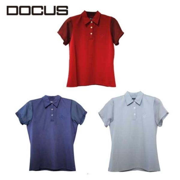 hD[JX | t 킢  q St EFA f DOCUS DCL21S004 Sheer Sleeve Polo RA[Y