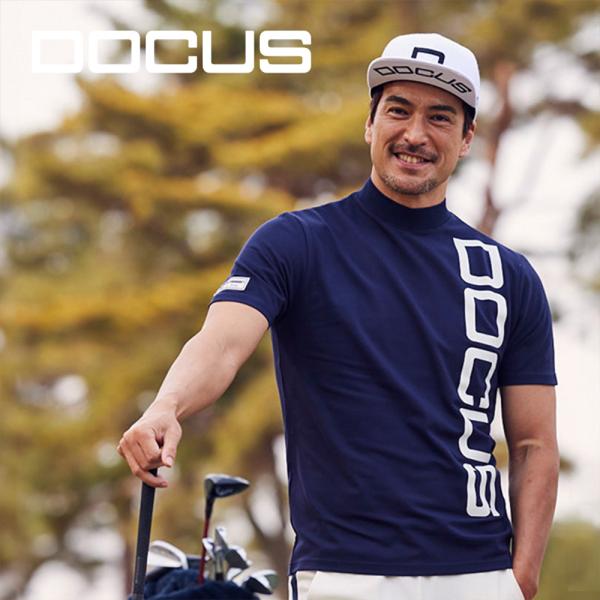 DOCUS ドゥーカス ゴルフ モックネック シャツ メンズ 春 夏
