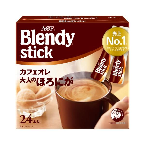 AGF ブレンディ スティック カフェオレ 大人のほろにが 7.5ｇX24本 6箱