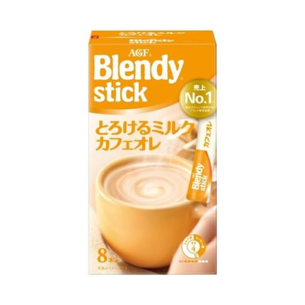 AGF ブレンディ スティック とろけるミルクカフェオレ 8.9g×8本 24箱