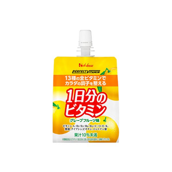 ハウスウェルネス パーフェクトビタミン 1日分のビタミンゼリー グレープフルーツ味 180g×24個