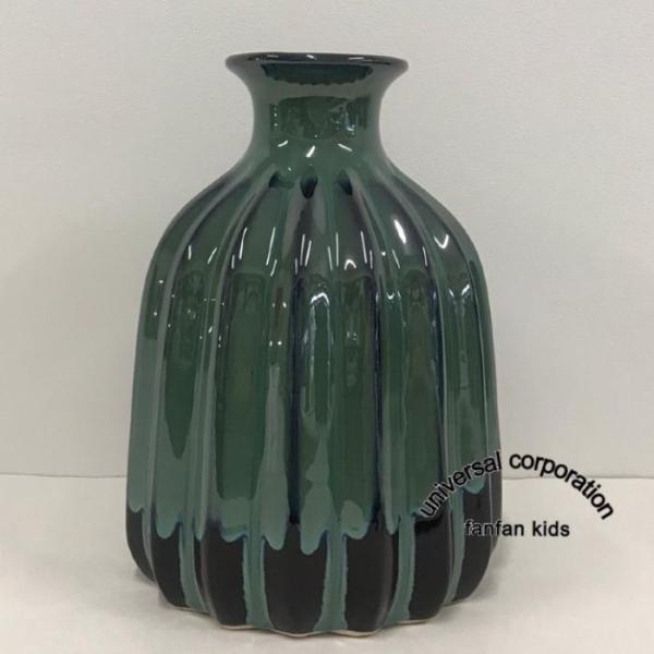 花瓶 アジアン ベトナム 壺 陶器 置物 飾り おしゃれ お祝い 結婚 記念