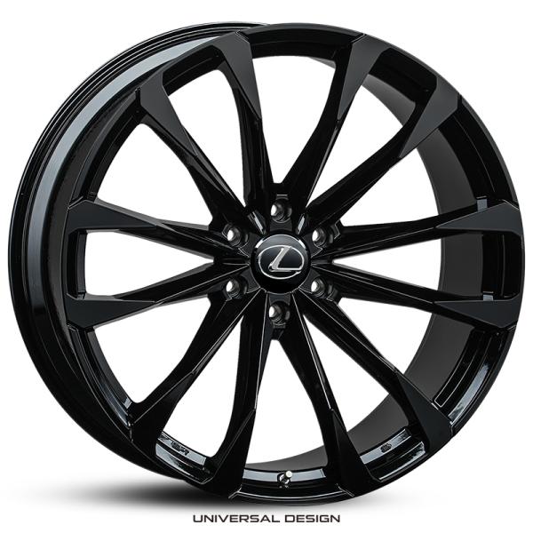 レクサス LX600 LX700h 用 UNIVERSAL DESIGN FF01S 24105 25 6/139 GROSS BLACK x1台分