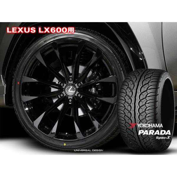 レクサス LX600 LX700h 用 UNIVERSAL DESIGN FF01S 24105 25 6/139 GROSS BLACK タイヤ OKOHAM