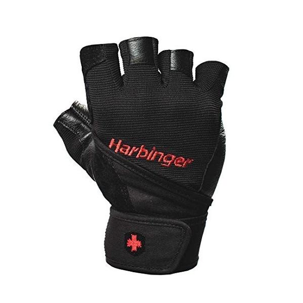 Harbinger (ハービンジャー)プロ トレーニンググローブ(リストラップ付)VENTED PALM ブラック (XXL) [並行輸入品]