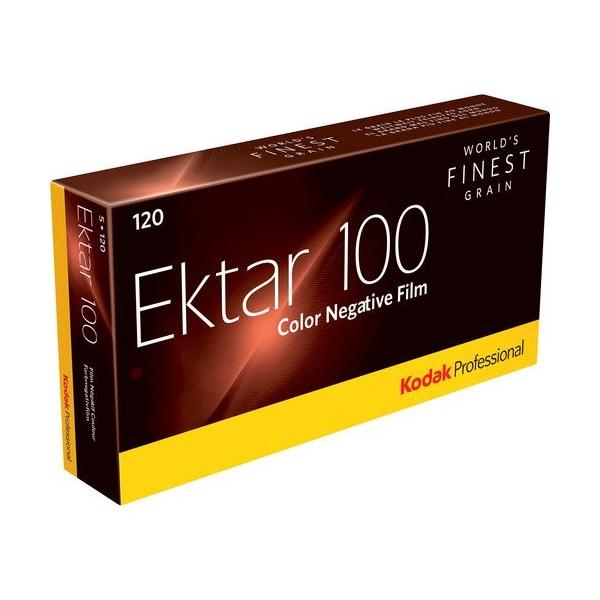 Kodak カラーネガティブフィルム プロフェッショナル用  エクター100 120 5本パック 8314098