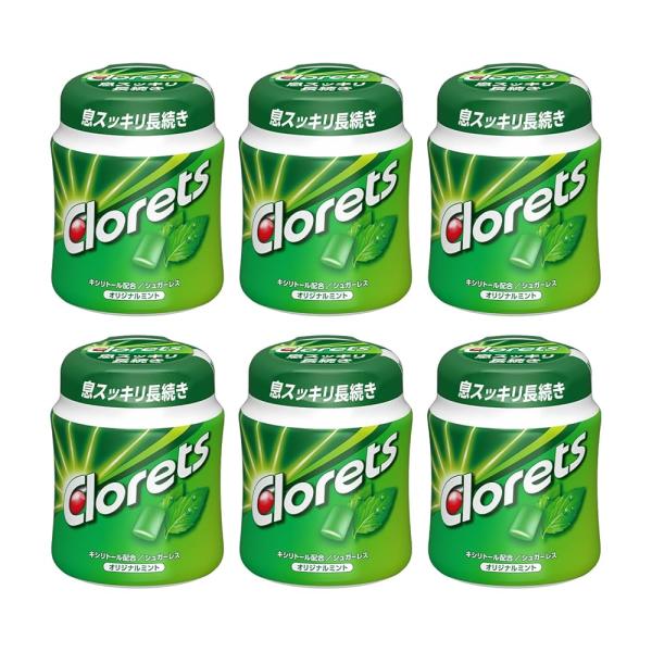他サイト： モンデリーズ クロレッツ オリジナルミントボトル 140g ×6個の商品画像