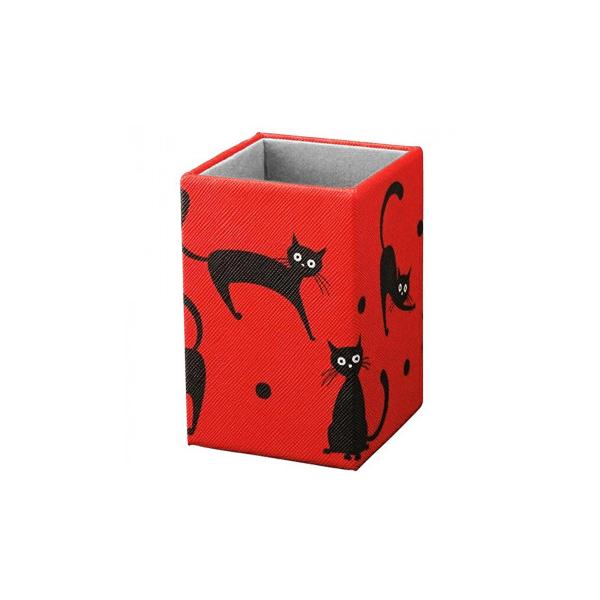 ねこ柄が描かれたお洒落なメガネスタンドです。