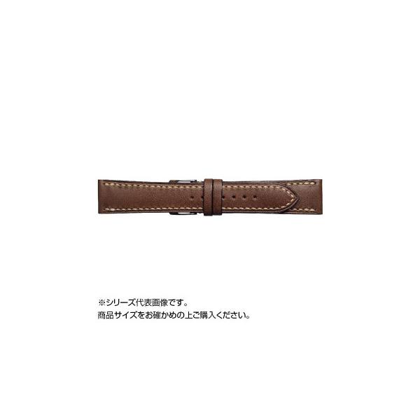 Emitta(エミッタ) 時計バンド ブッテーロ手縫い 20mm ブラウン (美錠:銀) EBH-B20