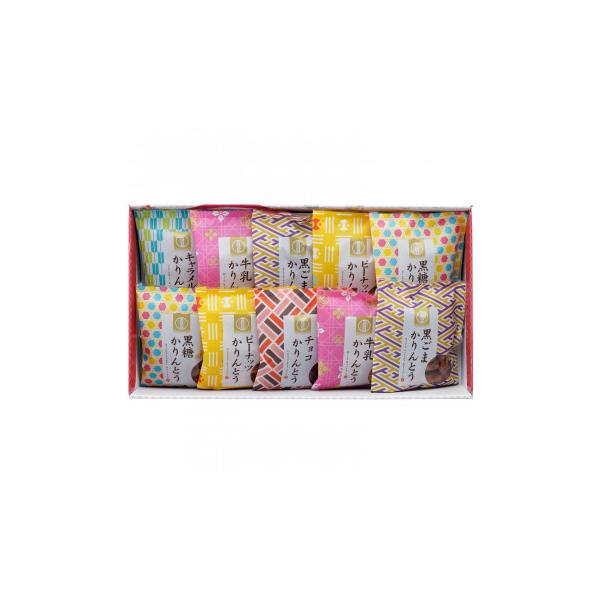 6種類のフレーバーを楽しめるかりんとう詰め合わせです。