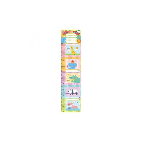 メッセージがかける壁掛け式の身長計です。70〜130cmまで5mm単位で測れます。折りたたむとアルバムになります。