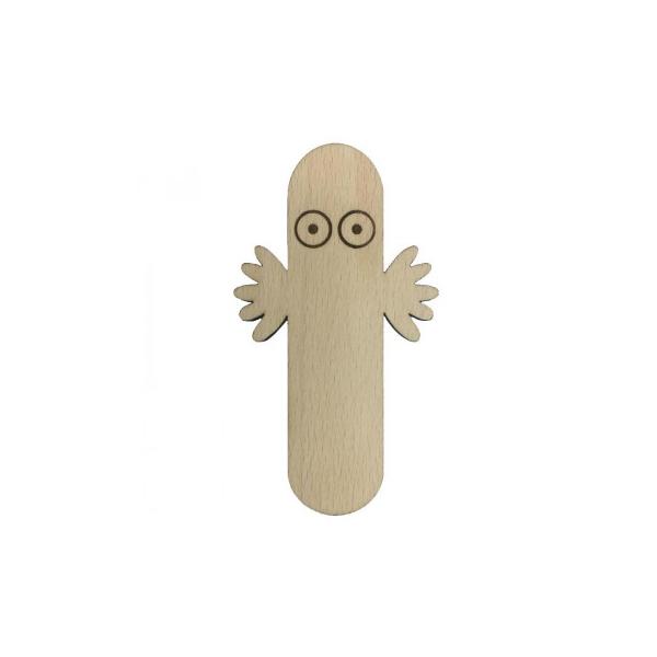 ニョロニョロのユニークなデザイン!木製くつべらです。