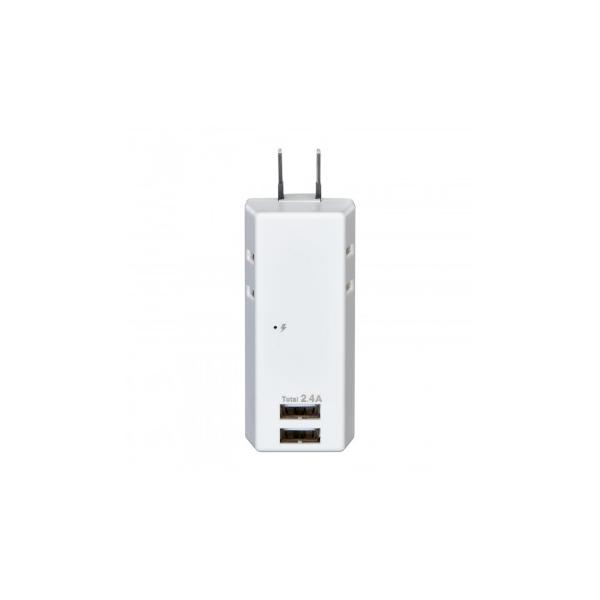 スマートフォンを2台同時充電可能!(USBポート)。iPhone、iPad、Androidスマートフォン/タブレットを充電可能です。接続された機器(iPhone、iPad、Android等)に対し、最適な出力を自動識別し、急速充電する自動識...