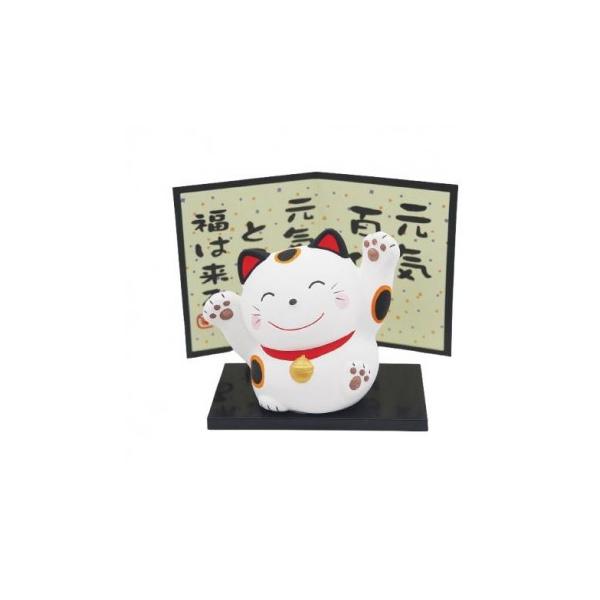M7879 元気ねこ 大 萬古焼置物 : KAIKENSHOP - 通販 - Yahoo!ショッピング
