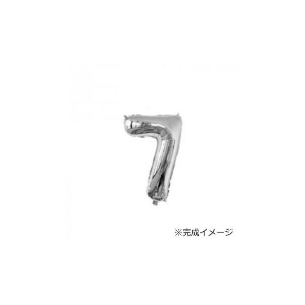 アナグラム社製　エアフィルバルーン　完成時高さ:約90cm　シルバー ナンバー7 B917