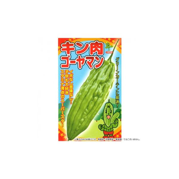 小林種苗 ニガウリ種子 キン肉ゴーヤマン　26　小袋(7粒)