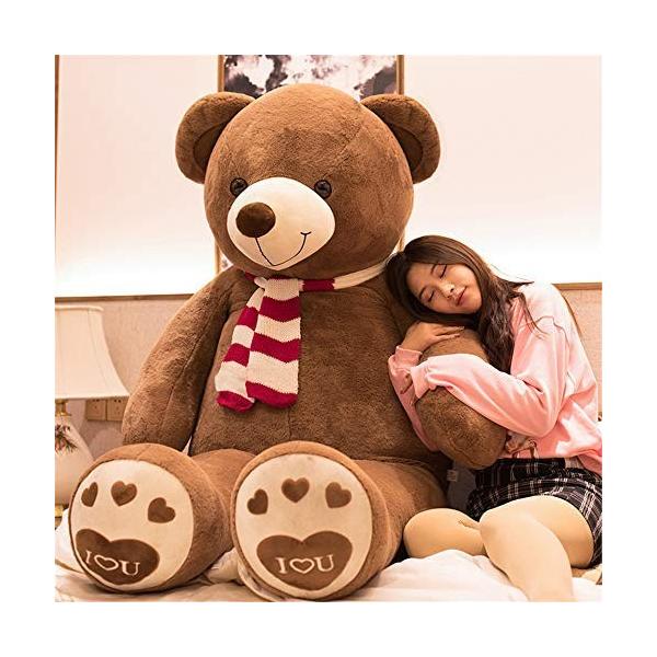 Aixini ぬいぐるみ 特大 くまさん クマ テディベア 可愛い熊 動物 大きい 巨大 ビック くまのぬいぐるみ 熊縫い包み クマ抱き枕 柔らかいふわふわ ガールフレンドお祝いお誕生日プレゼント 1cm スカーフの価格と最安値 おすすめ通販を激安で