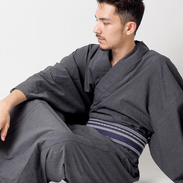 お任せ下駄、お任せ黒帯、お任せ帯締めつき■■◆麗し水芭蕉モノトーン浴衣 浴衣+帯+下駄+腰紐/Ummm.日本製高級生地 80番双糸トップコード・ 男性