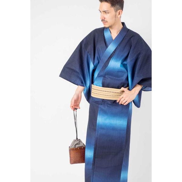 送料無料 日本製高級生地 浴衣 帯 下駄 腰紐 一秀グラデーションblue メンズ浴衣 男性用お仕立て上がり浴衣4点セット ゆかた ブルー ネ Buyee 日本代购平台 产品购物网站大全 Buyee一站式代购 Bot Online