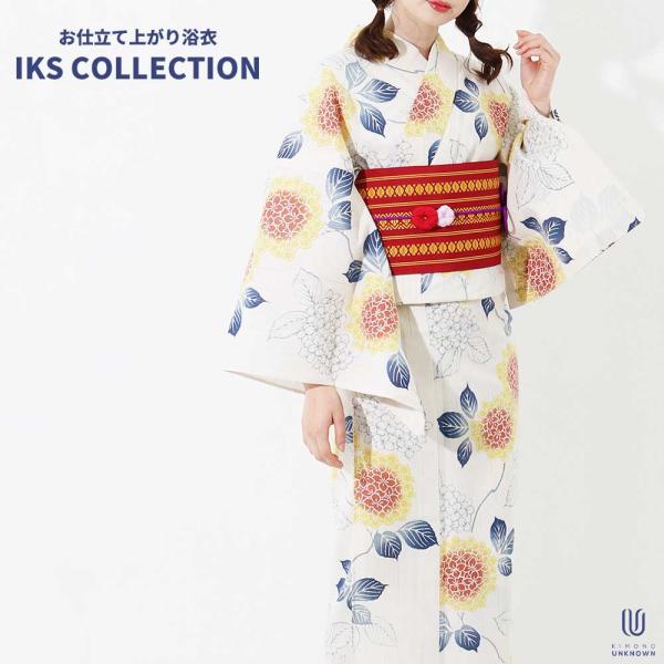 浴衣 女性用ゆかた ゆかた 単品 IKS COLLECTION注染-彩- すぐに着られるお仕立て上がり浴衣