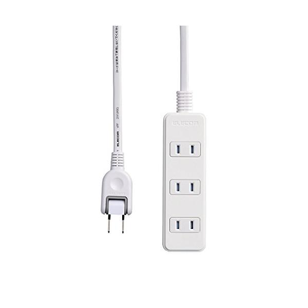 他サイト： エレコム シャッタータップ4個口/3m/ホワイト T-ST02-22430WHの商品画像