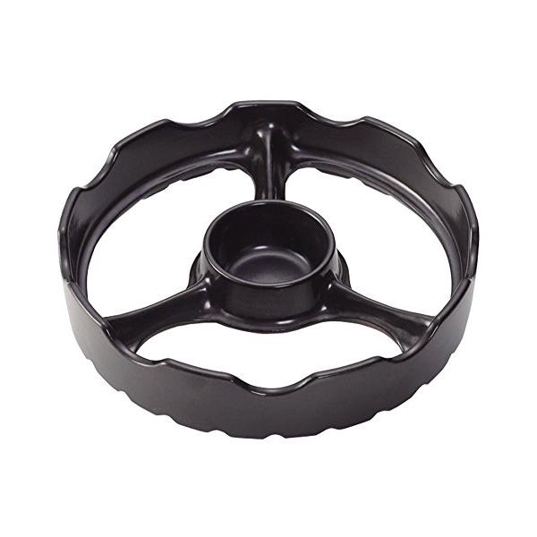 他サイト： 東彼セラミックス 過熱防止センサー対応補助五徳 焼き台 黒 TSG-001a(B)の商品画像