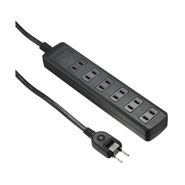 6個口・ブラック 2.5m T-K1A-2625BK・・Color:ブラックSize:2.5mStyle:6個口・パソコンやテレビなどの精密機器を雷から守る。高性能雷サージ吸収素子内蔵、安全性と使い勝手に配慮した雷ガードタップ。・雷サージか...