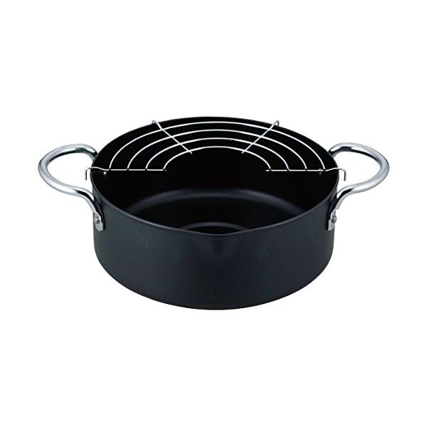 他サイト： 和平フレイズ 鉄 天ぷら鍋 20cm 揚げアミ付 IH対応 ガス 網 あみ 揚げ物 天ぷら 天麩羅 両手 揚げづつみ AR-7003の商品画像