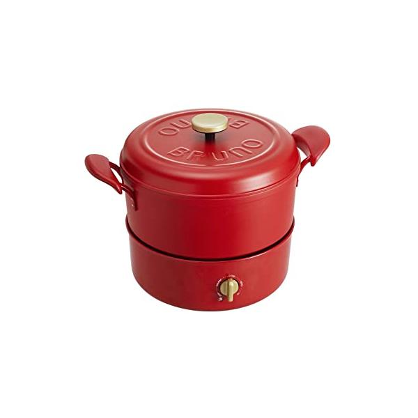 ブルーノBRUNO マルチグリルポット グリルポット BOE065 レッド : unli