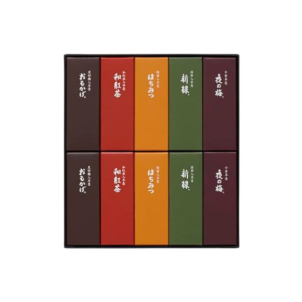 -/7.9×2.8×2.0cm・50グラム (x 10)/101212・FlavorName:小倉、黒砂糖、抹茶、蜂蜜、和紅茶Size:7.9×2.8×2.0cm・50グラム (x 10)・パッケージ個数:1・内容：小形羊羹「夜の梅」「おも...