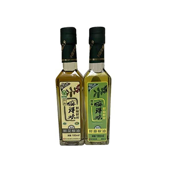 -/2個アソート/-・パッケージ個数:2・2点セット　鮮藤椒油180ml＋鮮花椒油 180ml・鮮藤椒油:「藤椒」とは中国でいう実山椒のこと。藤椒油とは、菜種油にじっくりと香りをうつした実山椒のオイルのことを言います。・鮮花椒油:「花椒（ホ...