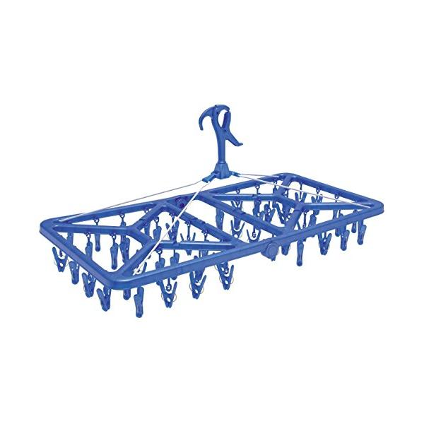 洗濯物干し 52ピンチ付きブルー/幅40.5×奥行38×高さ5cm/4901065881152・Size:幅40.5×奥行38×高さ5cmStyle:洗濯物干し 52ピンチ付き・パッケージ個数:1・梱包サイズ:6cm×39cm×41.5cm