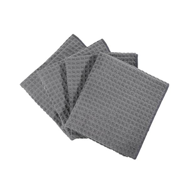 キッチンタオル4枚なかグレー/30×30ｃｍ/ふきん・Color:4枚なかグレー・素材マイクロファイバー、サイズ：30 × 30 cm。・吸水速乾吸水性・速乾性が抜群吸水性が高く、素早く乾きます。綿素材より２倍のスピードで乾く吊り下げループ...