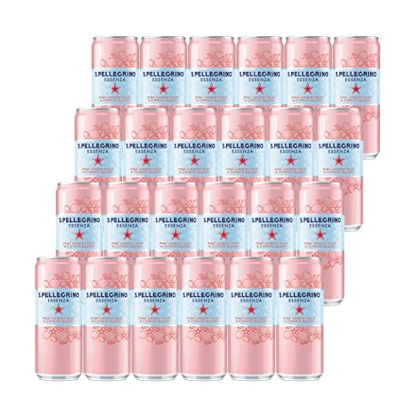 他サイト： Sanpellegrino (サンペレグリノ) SANPELLEGRINOエッセンザ ピンク グレープフルーツ &amp;amp; シトラス 330ml ×24の商品画像