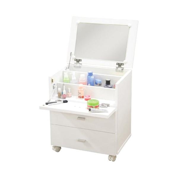 カジュアルホワイト/幅45cm×奥行31cm×高さ53cm/81893・PatternName:完成品・パッケージ個数:1・素材・材質:プリント紙化粧繊維板・鏡・原産国:香港・引き出し内寸(上段):38x15.5x11.5cm・引き出し内寸...