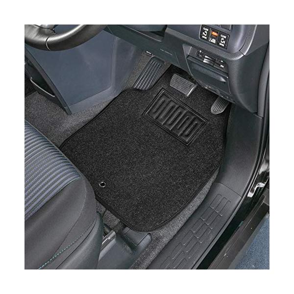 他サイト： ボンフォーム(BONFORM) カーマット バリューマット フロント用 2枚セット ブラック 軽・普通車用の商品画像