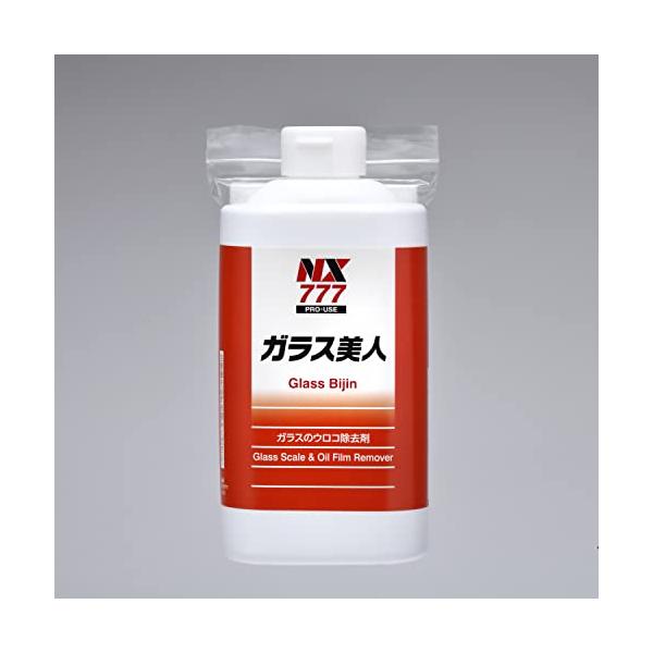 他サイト： イチネンケミカルズ 車用 ガラススケール除去剤 ガラス美人 500g NX777 ガラスの無機スケール(ウロコ) 油膜除去剤の商品画像
