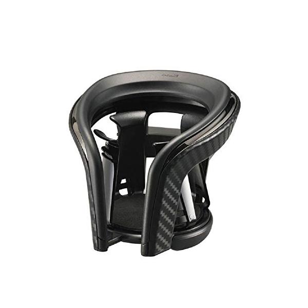 他サイト： カーメイト 車用 【 ドリンクホルダー 】 カップホルダークワトロX カーボン調 ブラックメッキ DZ373 H99×W107×D117(mm)の商品画像