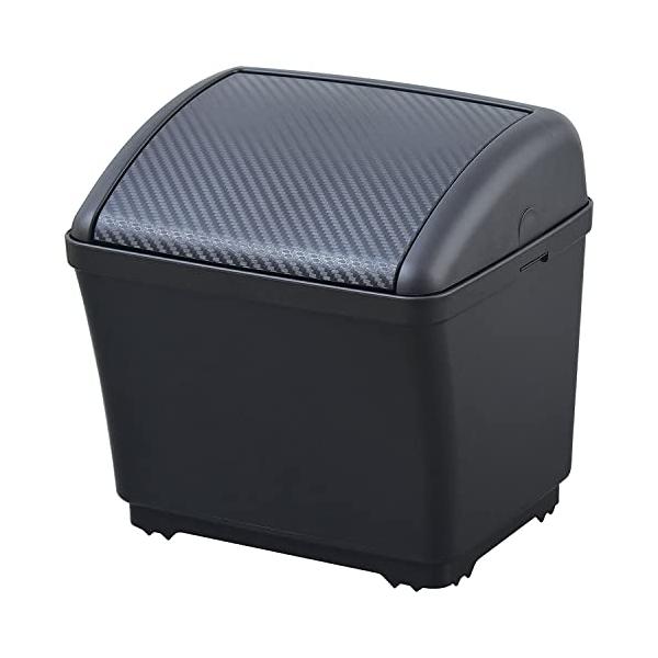 他サイト： セイワ(SEIWA) 車内用品 ゴミ箱 ダストボックスS カーボン ブラック×カーボンシボ W911の商品画像