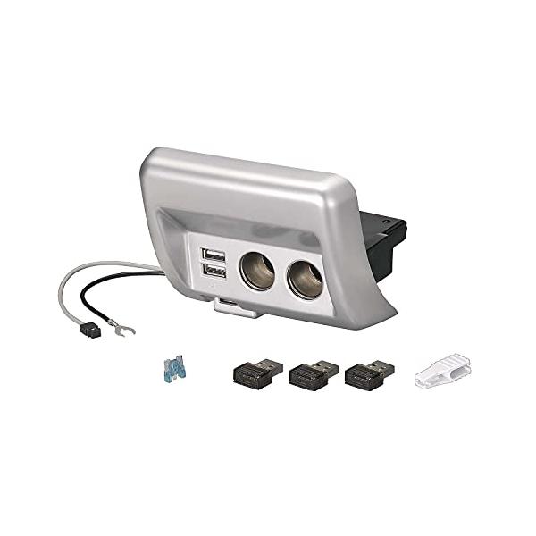 他サイト： スズキ エブリイ専用 シガーソケット ×2 USB ×2 増設電源ユニット 純正灰皿差替えタイプ NZ589の商品画像