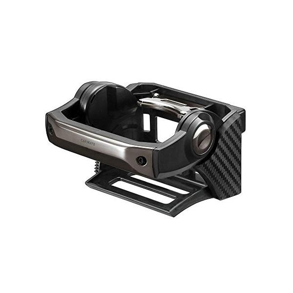 他サイト： カーメイト 車用 ドリンクホルダー ダンパー内蔵 エアコン取付 カーボン調 ブラックメッキ DZ435の商品画像