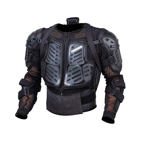 コミネ バイク用ジャケット プロテクター入り ブラック 2XL 夏用 メッシュ コミネ(KOMINE) バイク用 セーフティジャケットα ブラック XL SK