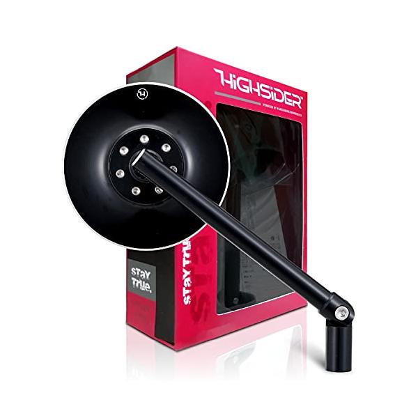 2個セット デイトナ HIGHSIDER ロッドミラー コネロ HIGHSIDER バーエンドミラー コネロ アダプター付属（新保安基準