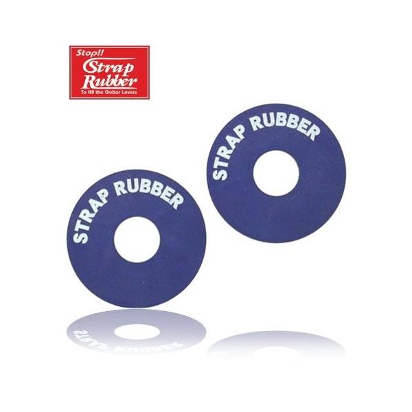 HARRY'S ストラップロックラバー（ブルー） 簡易的にストラップをがっちりロック！ 演奏中の楽器の落下防止効果、ストラップラバー！ ▼どんな風に使うの？？ ・特別な取り付け加工なしで簡単に装着可能。適度な厚みで柔軟性もあり、Gibson...