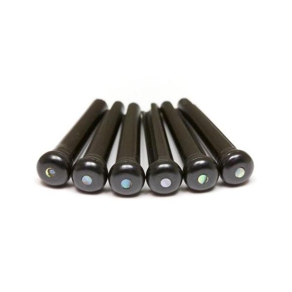 GRAPH TECH PP-2182-00 TUSQ BRIDGE PINS MARTIN 2mm BLK/PAUA DOT ubWsyz